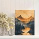 thumbnail image 2 of Qisvanset Framed Canvas Wall Art 12x16 Inch Vintage Hymn Landscape How Great Thou Art, 2 of 5