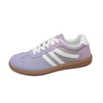 thumbnail image 6 of Women's Fashionable Lace Up Low Top Casual Flat Sneakers, Comfortable Sports Walking Shoes for Daily Wear, Female Round Toe Shoes, 6 of 6