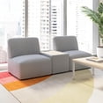 thumbnail image 2 of Assemble Modular 2 Seater Sectional with Charging Station in Fog Fabric, 2 of 8