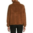 thumbnail image 3 of No Boundaries Junior's Plush Quarter Zip Pullover, 3 of 5