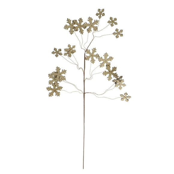 Melrose 28" Brown Tree Shaped Cut Out Snowflake Artificial Christmas Spray
