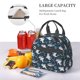 thumbnail image 5 of Disketp Friendly Sharks Lonchera Térmica para Mujer y Hombre, Bolsa de Almuerzo Reutilizable e Impermeable para Trabajo, Viajes y Picnic, 5 of 7