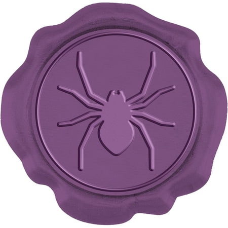 1Box 50pcs Wax Seal Stickers Spider Self Adhesive Wax Seal Stamp Stickers Halloween Envelope Wax Stickers for Wedding Invitation DIY Craft Adhesive Waxing Gift Wrapping