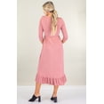 thumbnail image 4 of Maternity and Nursing ¾ Sleeve Faux Wrap Dress, 4 of 4