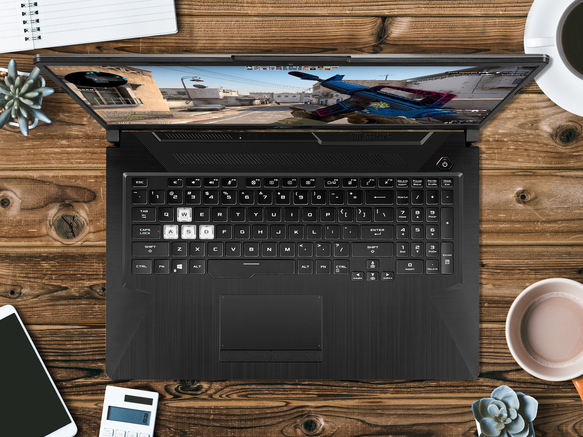 ASUS TUF Gaming 17.3" FHD 144Hz Gaming Notebook - Intel Core i5-11260H 2.6GHz - 8GB RAM - 512GB PCIe SSD - NVIDIA GeForce RTX3050 Ti 4GB - Windows 10 Home - Eclipse Grey