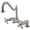 Brushed Nickel, variant on Kingston Brass KS1141AX Heritage Bridge Kitchen Faucet, Polished Chrome