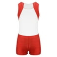 thumbnail image 3 of LiiYii Kids Boys Sports Outfit Gymnastics Dance Leotard Training Bodysuit with Shorts Athletic White 10, 3 of 5
