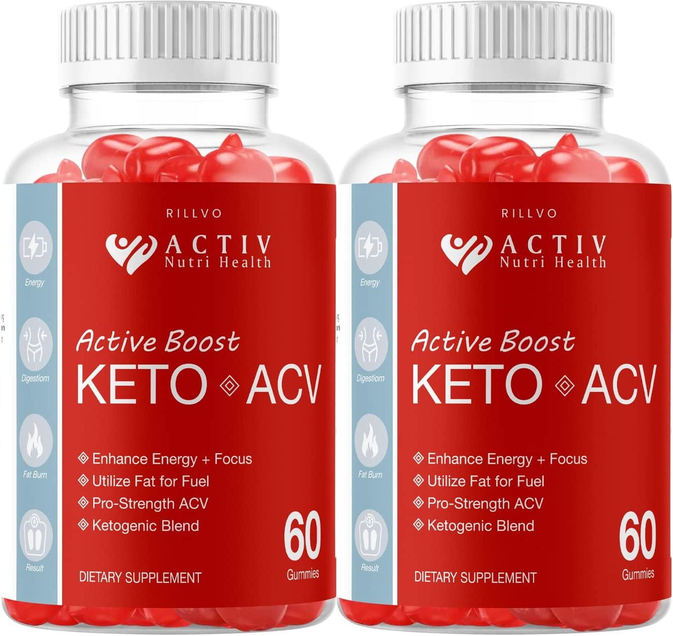 2 Pack Activ Boost Keto ACV Gummies - Advanced Formula Active Boost ...