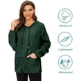 thumbnail image 4 of HAHDAXIA Women Raincoat Lightweight Waterproof Rain Jacket Packable Cycling Jacket Windbreaker for Outdoor, 4 of 7