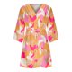 thumbnail image 5 of Vestidos casuales de verano con cordón de media manga y cuello en V con botones estampados en la parte delantera para mujer Fridja yut3545, 5 of 6