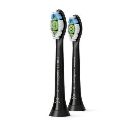 Philips Sonicare DiamondClean replacement toothbrush heads, HX6062/95, BrushSync™ technology, Black (Best Sonicare For Braces)