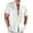 White, variant on XMMSWDLA Mens Short Sleeve Button UP Shirts Linen Cotton Beach Tops Spread Collar Plain Summer T Shirt Black Men's Shirts Casual