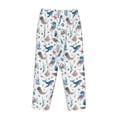 thumbnail image 5 of Naloa Undersea Animals Print Women’s Ultra-Soft Comfy Pajama Lounge Pants with Pockets & Drawstring, 5 of 8
