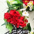 thumbnail image 5 of Wreath for Front Door Winter Wreath Christmas Wreath Red Geranium Wreath 18 Inch Handmade Wreath Farmhouse Rustic Decor Wreath, 5 of 5