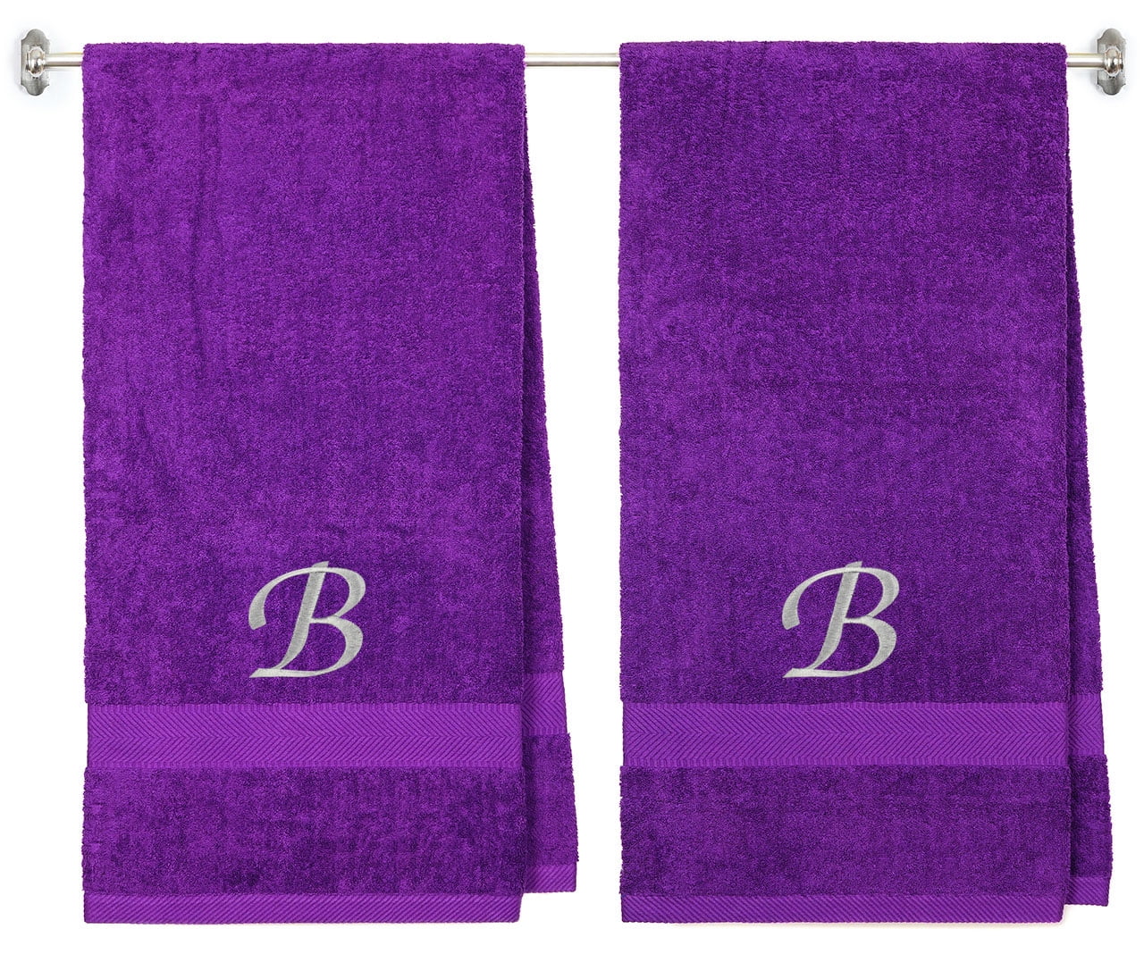 Embroidered Terry Cotton Bath Towel for Bath, Shower Personalized