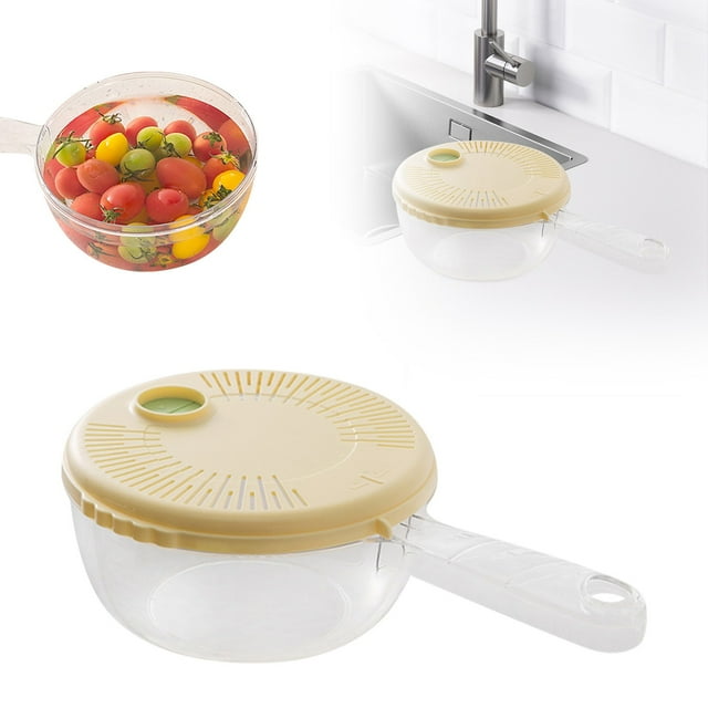 Commercial Vegetable Dehydrator For Kitchen Food Dryer With ABS Material Round Design Efficient Drying And Cleaning Tool