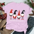 thumbnail image 2 of Buigttklop Womens Tops 2024 Fashion Women Christmas Print Short Sleeves Loose T-Shirt Blouse Tops, 2 of 3