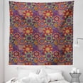 thumbnail image 1 of Flower Tapestry, Lace like Flora Oriental Paisley Pattern Mandala Colorful Design Computer Graphics, Fabric Wall Hanging Decor for Bedroom Living Room Dorm, 5 Sizes, Multicolor, by Ambesonne, 1 of 1