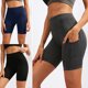 thumbnail image 2 of Pantalones cortos de yoga de secado rápido para mujer Medias de entrenamiento de compresión Entrenamiento de gimnasia, 2 of 8