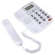 thumbnail image 2 of Teléfono con cable de doble puerto con pantalla de identificación de llamadas y altavoz para oficina en casa (blanco), 2 of 8