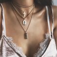 thumbnail image 1 of TidBay Retro Multi-Layer Cross Jesus Pendant Women Choker Necklace Jewelry Chain Decor, 1 of 8