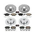 thumbnail image 3 of PowerStop Front and Rear Z23 Evolution Sport Carbon-Fiber Ceramic Brake Pad and Drilled & Slotted Rotor Kit Fits: VOLKSWAGEN Select Models K7837, 3 of 10