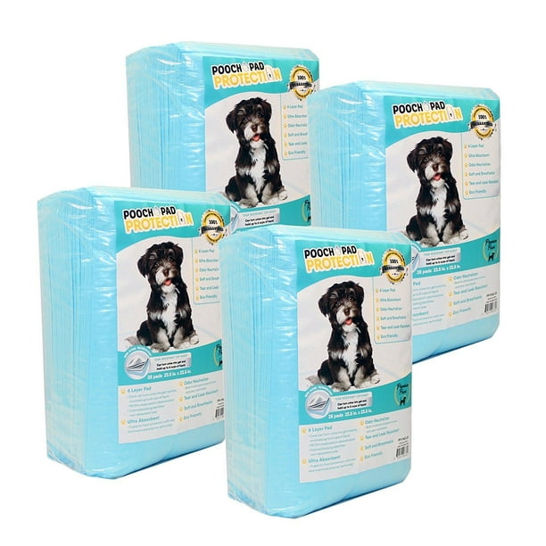 Pooch Pad Protection Training Dog Pads. Thick & Soft, XTRA Absorbent