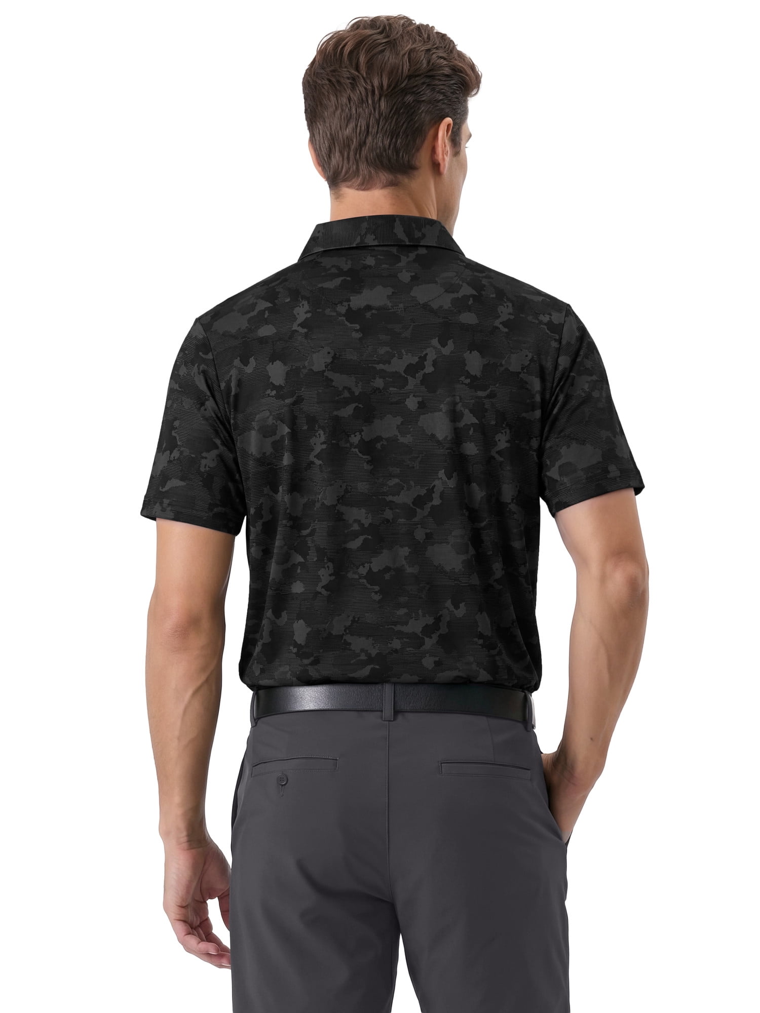 Ben Hogan Performance Men's & Big Men's Camouflage Print Short Sleeve Polo Shirt, Sizes S-4XLT