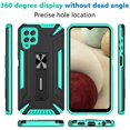 thumbnail image 4 of Samsung A12 Case, Galaxy A12 5G Case, with HD Screen Protector, [Military Grade] Ring Kickstand Hard PC Soft TPU, 4 of 5