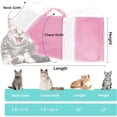 thumbnail image 2 of Cat Bathing Bag, Adjustable Breathable Cat Grooming Mesh Bag, Anti-bite & Anti-Scratch Cat Bath Washing Restraint Bag, For Showering and Trimming Nails(1Pc, Pink), 2 of 8