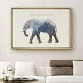 thumbnail image 2 of PixonSign Framed Canvas Print Wall Art Double Exposure Forest Elephant Animals Wilderness Photography Modern Art Contemporary Colorful Multicolor for Living Room, Bedroom, Office - 24"x36" Natural, 2 of 5