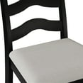 thumbnail image 6 of Castle Place Simple Timeless Wooden Dining Chair, Set of 2, Black, 6 of 8
