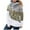 Gray, variant on Fesfesfes Women Hooded Casual Polka Leopard Print Contrast Long Sleeve Hoodie Sweatshirt Tops or