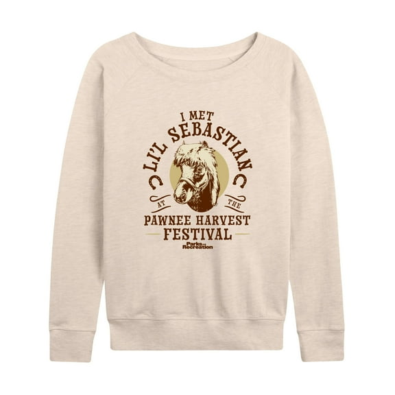 Parks and Recreation - Lil Sebastian - Women's Lightweight French Terry Long Sleeve Shirt