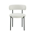 thumbnail image 6 of Meridian Furniture Beacon Cream Boucle Fabric Dining Chair, Set of 2, 6 of 7