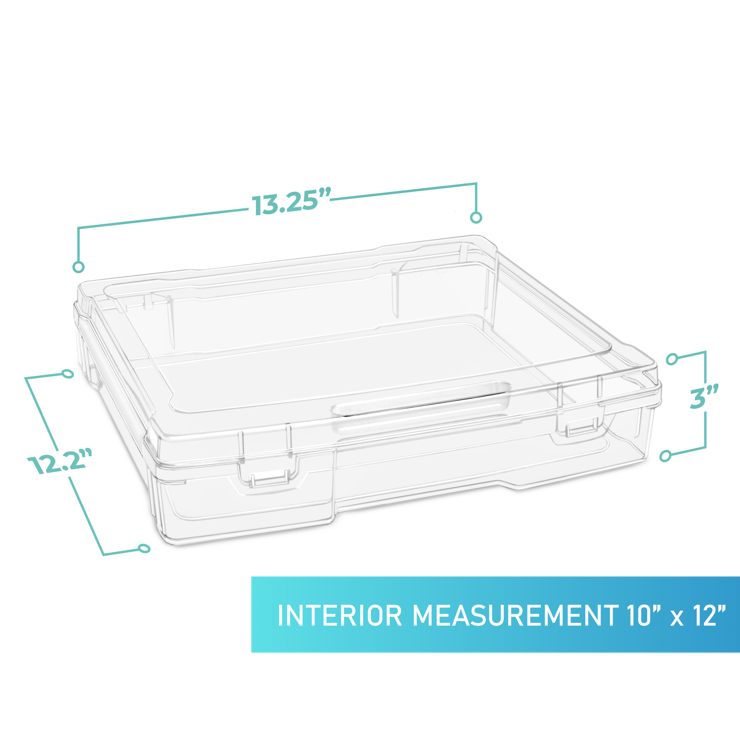 Sorbus Plastic Project Storage Case with Handle photo 6