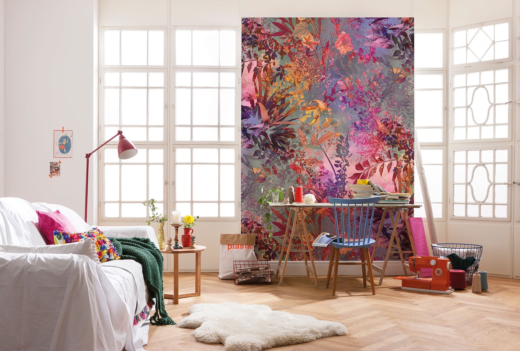 Komar Wish Paste Not Included Non Woven Wall Mural, 98.4-in by 145.2-in