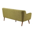 thumbnail image 4 of Mill Lane Mid-Century Modern 68 inch Tufted Sofa in Green Fabric, 4 of 7