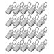 thumbnail image 1 of 120 Pcs Stainless Steel S Hooks Travel Socks Hanger Plastic White Photo Display Hanger Closet Organizer Clip Curtain Hooks, 1 of 3