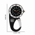 thumbnail image 6 of Waterproof Carabiner Quartz Pocket Watch With Compass, Portable Clock For Hiking And Camping Trips, 6 of 7