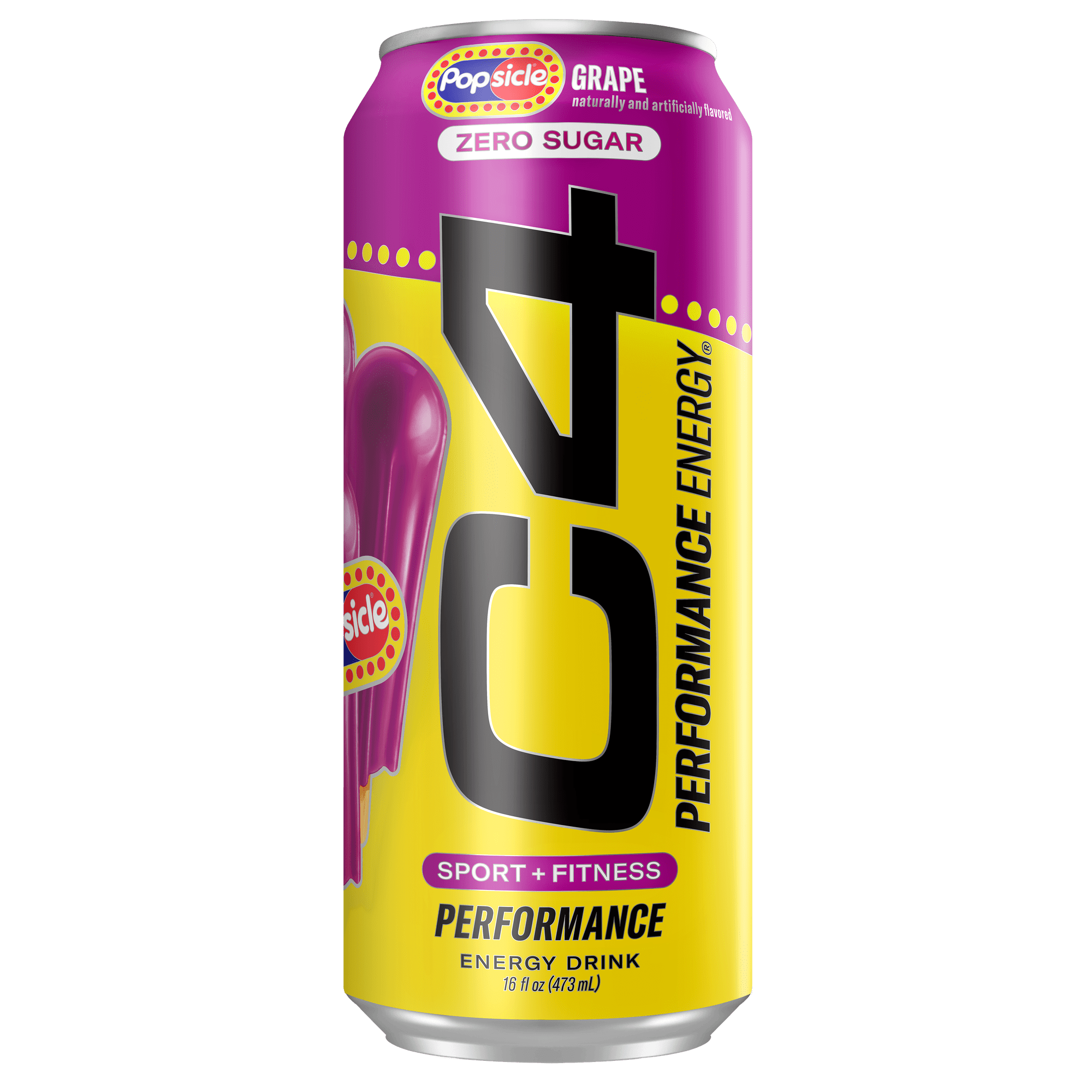 C4 Performance Energy Drink, Grape Popsicle, 16 fl oz Single Can