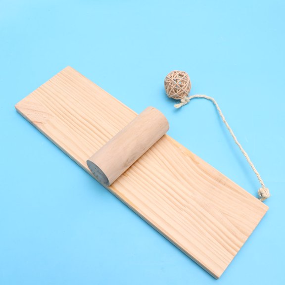 PTOOTP Wooden Hamster Seesaw Training Toy for Hamsters Sturdy Material Fun Relaxing Spot for Pets