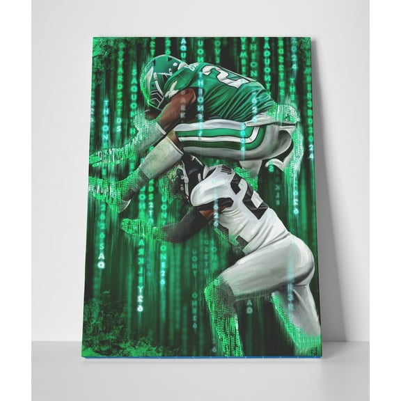 Saquon Barkley Eagles Poster or Wrapped Canvas