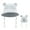 Grey, variant on Toddler Winter Warm Knit Hat Hooded Scarf Integrated Baby Cold Weather Cap Size:XS