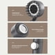 thumbnail image 4 of Cabezal de ducha ajustable de 4 modos Cabezal de ducha ABS SPA para baño doméstico (estilo gris 2) Hugtrwg Libre de BPA, 4 of 9