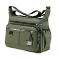 thumbnail image 3 of Bolso de hombro para hombre, bandolera ajustable, bolso de viaje Oxford, bolso de mano verde, 3 of 9