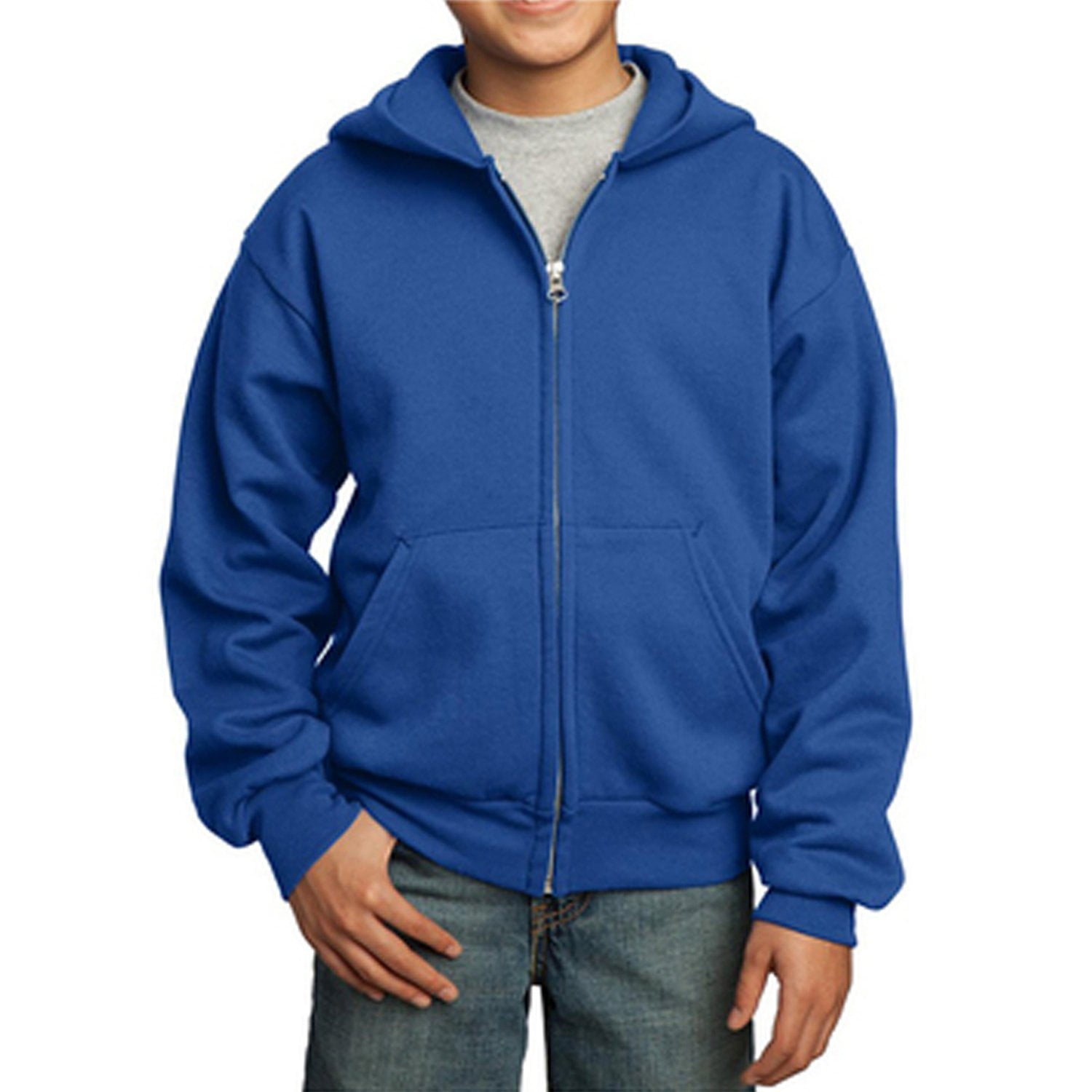 girls red zip hoodie