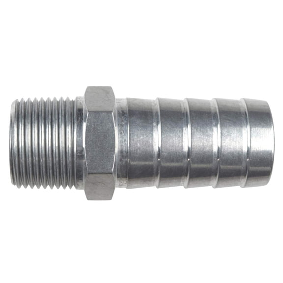 ICT Billet Straight 3/4" NPT Pipe to 1" Hose Barb Fitting Bare Aluminum National Pipe Thread Connector Fluid or Air Designed & Manufactured in the USA AN840-16-12A