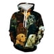 thumbnail image 2 of Sudadera con capucha para hombre y mujer, con estampado 3D de perro divertido, ropa de calle con gráfico de animales, ropa informal de uso diario con capucha para el hogar y bolsillo, 2 of 5