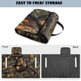 thumbnail image 4 of SEANATIVE Golf Cart Seat Covers for 2 Person Seats, Dust-proof Golf Cart Seat Blanket with 4 Pockets for EZGO Club Car Decor Accessories, Horse Camo Hunting Forest, 4 of 7